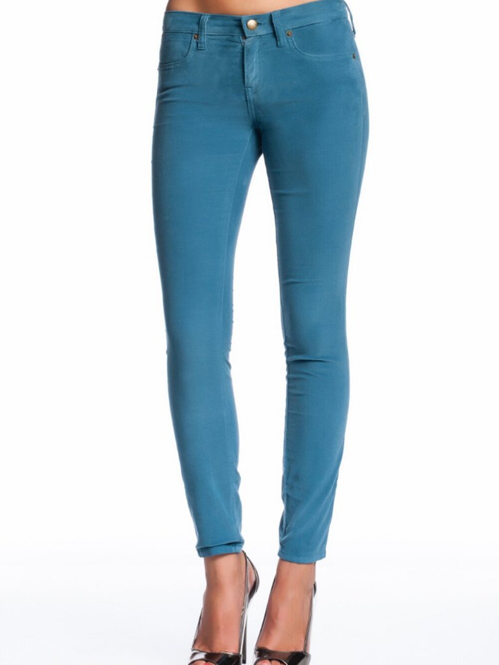 Henry & Belle Super Skinny Ankle Baby Corduroy Jean Wedgewood Blue 123611 NWT